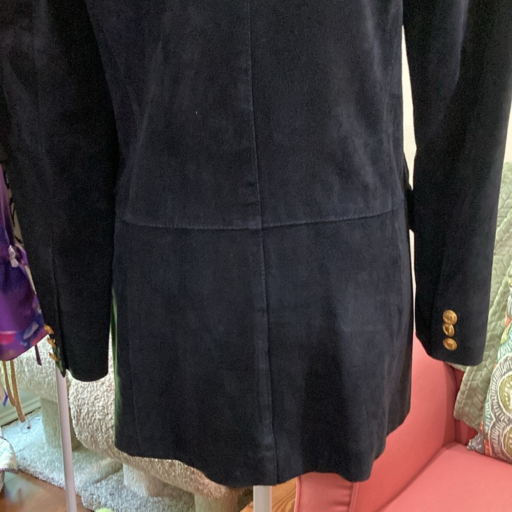 Navy Blue Suede Leather - Picture 9 of 17